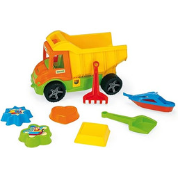 Wader 70300 wywrotka z zabawką piaskową, 4 formy