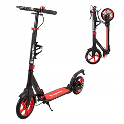 Hulajnoga amortyzowana inSPORTline kolor Czerwony