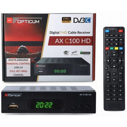 Tuner DVB-C Cyfrowy do Kablówki HD MPEG4 Opticum