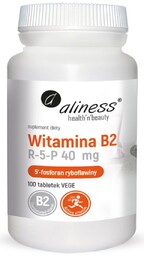 Aliness - Witamina B2 P-5-P (ryboflawina) 40mg -100