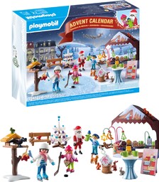 PLAYMOBIL Christmas 71472 Kalendarz adwentowy: Jarmark Bożonarodzeniowy, 24
