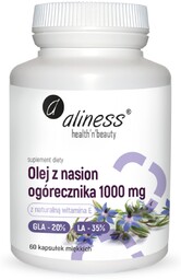 Aliness - Olej z nasion ogórecznika 20%/35% 1000