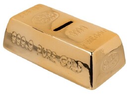 Skarbonka ceramiczna Złota sztabka