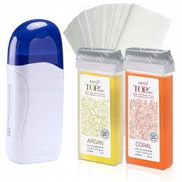 DEPILACJA 2x Wosk w rolce TOP Podgrzewacz PASKI