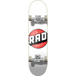 RAD Unisex - Logo Progressive Skateboard, biała, 20