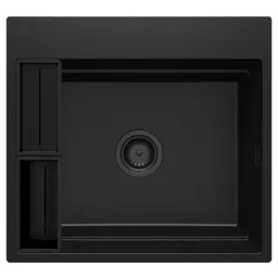 Deante Magnetic ZRM_N10A Granitowy Nero Zlewozmywak prostokątny