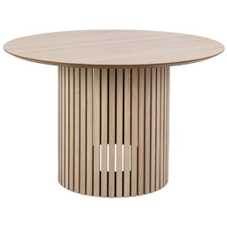 Stół okrągły Linley, do jadalni, salonu, designerski, drewniany