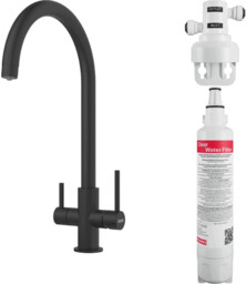 Bateria Lina Clear Water FRANKE Czarny Mat