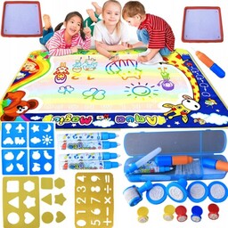 Mata Wodna do Malowania Wodą 100x80cm XL Pieczątki