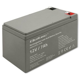 QOLTEC AKUMULATOR AGM 12V 7AH MAX. 105A SECURITY