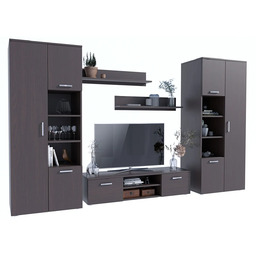 Elior Komplet mebli - Meblościanka Armo 5X wenge