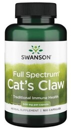 SWANSON Cat''s Claw Koci pazur 500mg, 100 kapsułek