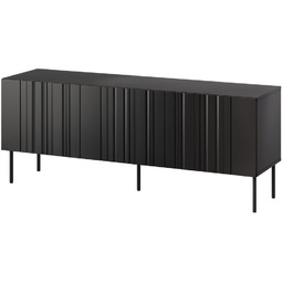 Szafka RTV czarna mat 150 cm Milo