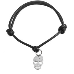 Bransoletka czaszka, czacha stal chirurgiczna regulowana / JG.