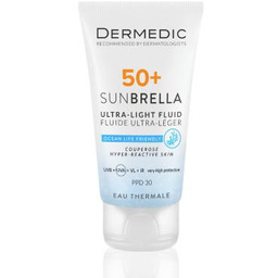 DERMEDIC SUNBRELLA Ultralekki krem ochronny SPF50+ do skóry