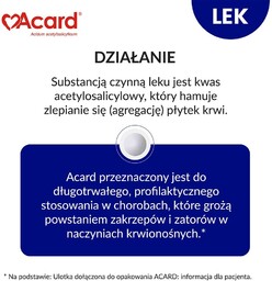 Acard 150 mg, 60 tabletek