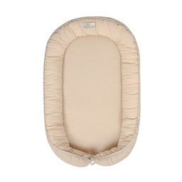 Babymatex Gniazdko niemowlęce Prestige Muslin 55x80 kremowy materacyk
