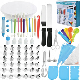 Zestaw Do Dekorowanie Tortów 66 el. Talerz Patera