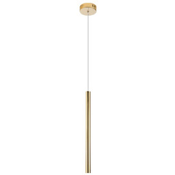 Lampa wisząca Organic P0204 złota, podłużna, punktowa