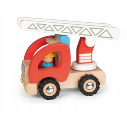 Straż Pożarna Drewniany Wóz Strażacki Autko Auto Samochód