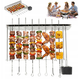 Barbecue Grill Elektryczny Ogrodowy Perfectcook Przenośny Obrotowy