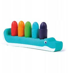 Kredki 5 szt do kąpieli LUDI + piankowy