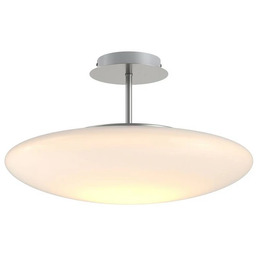 Lindby - Gunda Lampa Sufitowa Opal/Nickel/Chrome