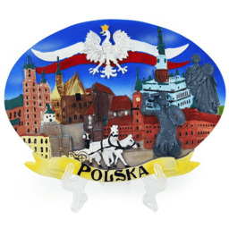 Talerzyk malowany Polska
