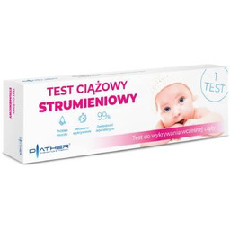DIATHER Test ciążowy strumieniowy, 1 sztuka