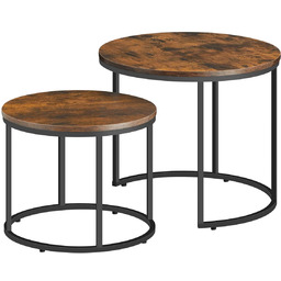 Edinos Zestaw 2 Stolików Kawowych 2W1 Do Salonu