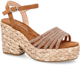 Sandały na platformie - LEJADE 3350 BRĄZOWE