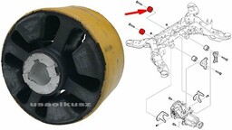 Tuleja mocowania tylnego mostu tylna Ford Taurus 2008-
