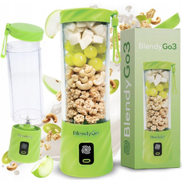 BlendyGo,Blender Bezprzewodowy 3 550Ml Usb Zielony