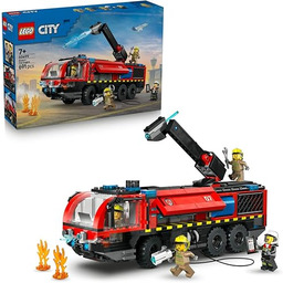 LEGO City Lotniskowy wóz strażacki, zabawka dla dzieci