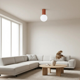 Plafon HALO ochra czerwona IP44 SL.1728 - Sollux