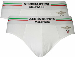 AERONAUTICA MILITARE SLIPY MĘSKIE BIAŁE