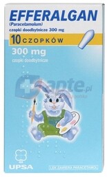Efferalgan 300mg czopki x10 sztuk