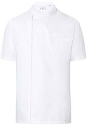 KARLOWSKY Koszula kucharska Basic z krótkim rękawem biała