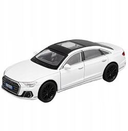 Audi A8 Metalowy Model Samochodu 1:32 Dźwięk Światło