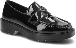 Czarne Mokasyny Filippo Eleganckie Skórzane Buty Damskie