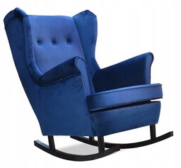 Fotel Uszak bujany INDYGO KOBALT CHABROWY velvet