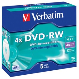 DVD-RW Verbatim 5szt