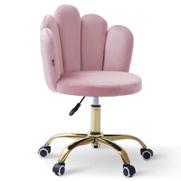 Krzesło obrotowe muszelka DC-6092S / różowe