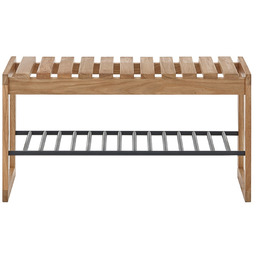 Ławka z półką dąb olejowany 88 cm Soline