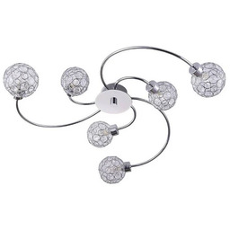 Lindby - Tyron Lampa Sufitowa Chrome/Clear