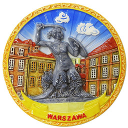 Talerz ceramiczny Warszawa Syrenka