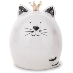 Skarbonka figurka kot dekoracyjna ceramika 12x10x10 141500