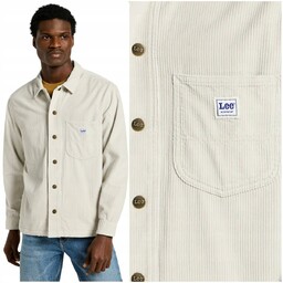 Lee WORKWEAR OVERSHIRT City Beige sztruksowa koszula kurtka