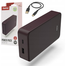 Hama Powerbank Color 20 20000 mAh Usb-c Usb-a