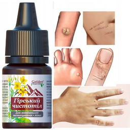 Glistnik Górski Jaskółcze Ziele Ekstrakt urzajki Brodawki mocny